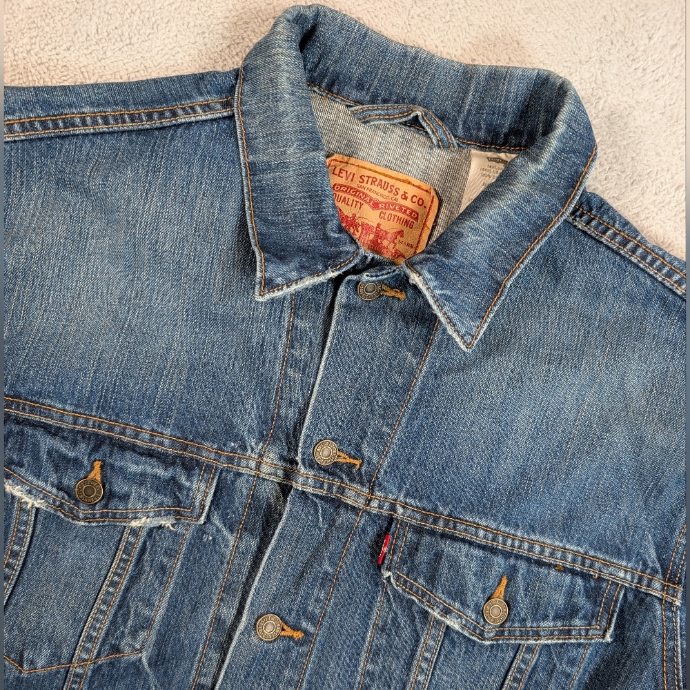Levis 70507 Denim Jean Jacket XL Standard Trucker